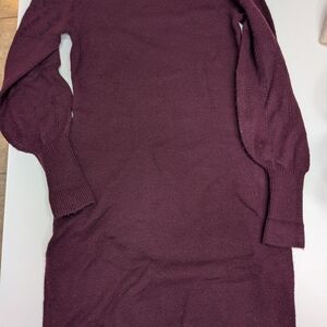 RW&CO. Rich Plum Knit Sweater Dress